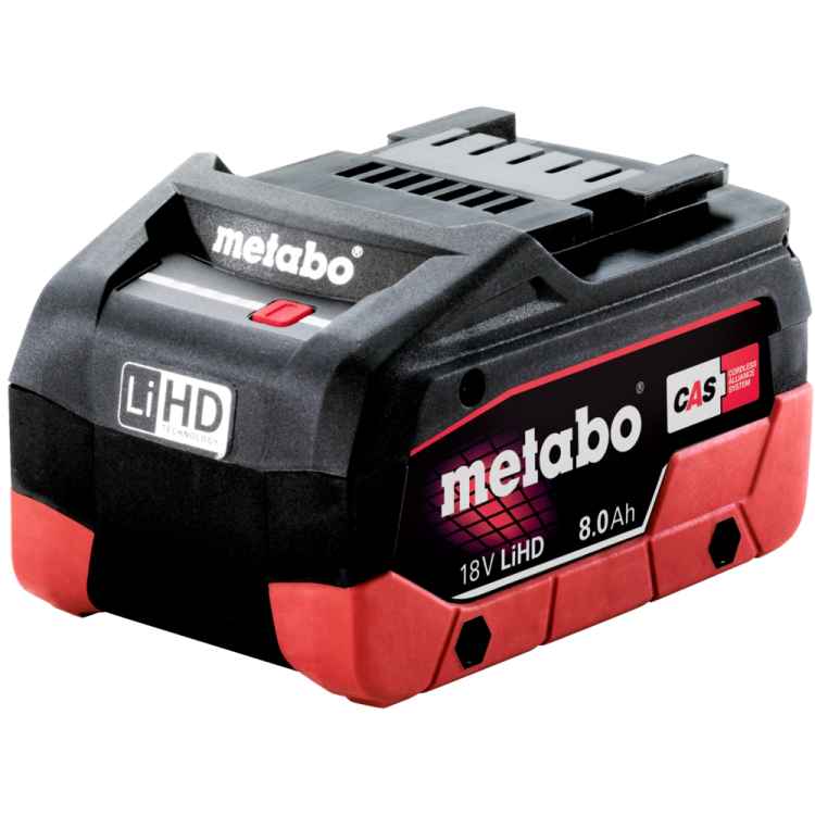 Metabo Akkupack 18 V, 8,0 Ah LiHdDPower, CAS kompatibel, herstellerübergreifend